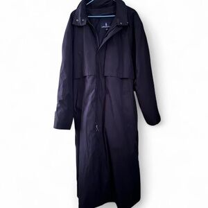 Charcoal gray London Fog trench coat